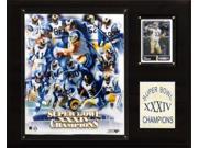 C and I Collectables 1215SB34 NFL Rams Super Bowl XXXIV Champions Plaque