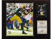 C and I Collectables 1215GJENNIN NFL Greg Jennings Green Bay Packers Player Plaq