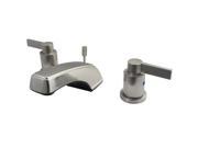 Kingston Brass KB8928NDL NUVO FUSION Widespread Lavatory Faucet with Brass Pop u