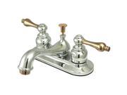 Kingston Brass KB604AL Two Handle 4 Centerset Lavatory Faucet with Retail Pop u
