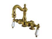 HERITAGE LEG TUB FILLER PVD 3 3 8 Polished Brass Finish