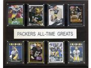 C and I Collectables 1215ATGPACK NFL Green Bay Packers All Time Greats Plaque