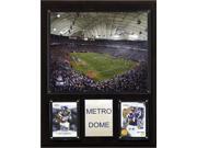 C and I Collectables 1215METRO NFL Metrodome Stadium Plaque