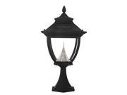 Gama Sonic Pagoda Solar LED Outdoor Light Fixture Pier Base for Flat Surfaces