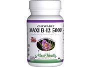 Maxi Health Kosher Vitamins 1510924 Maxi B12 5000 Chewable 60 Tablets