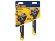 Vise Grip 2078717 2 Piece 6in Adjusting Wrench Set SAE and Metric
