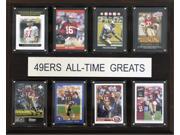 C and I Collectables 1215ATGS49 NFL San Francisco 49ers All Time Greats Plaque