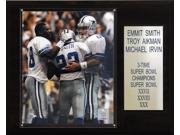 C and I Collectables 1215AIKSMCOM NFL Aikman Smith Dallas Cowboys Player Plaque