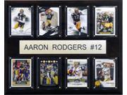 C and I Collectables 1215RODGERS8C NFL Aaron Rodgers Green Bay Packers 8 Card Pl