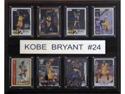 C and I Collectables 1215KOBE8C NBA Kobe Bryant Los Angeles Lakers 8 Card Plaque