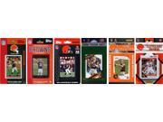 C and I Collectables BROWNS611TS NFL Cleveland Browns 6 Different Licensed Tradi