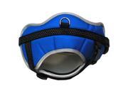 Iconic Pet 91859 Reflective Adjustable Dog Safety Soft Walking Nylon Harness Blue Small