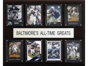 C and I Collectables 1215ATGBALT NFL Baltimore Ravens All Time Greats Plaque