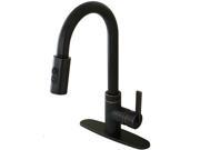 Kingston Brass GS8786CTL Gourmetier Continental Single Handle Faucet with Pull D