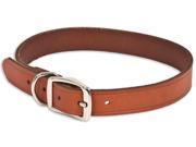Doskocil 10832 1in X 24in Brown Leather Dog Collar