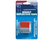 Incom Manufacturing RE800 1 1 2 in x 4 Red Silver Reflective Tape