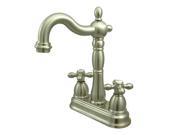 Kingston Brass KB1498AX Two Handle 4 Centerset Bar Faucet without Pop Up Rod