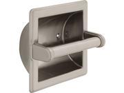 Delta 45072 SN Recessed Paper Holder with Beveled Edges Satin Nickel
