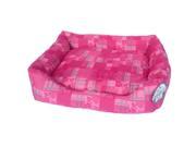 Iconic Pet 91776 Q Polyester Square Bed Pink Large