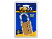 Wordlock Inc Brass 4 Dial Sport Lock PL 056 SL