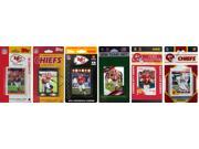 C and I Collectables CHIEFS611TS NFL Kansas City Chiefs 6 Different Licensed Tra