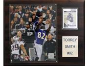 C and I Collectables 1215TORSMITH NFL Torrey Smith Baltimore Ravens Player Plaqu