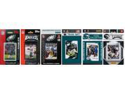 C and I Collectables EAGLES611TS NFL Philadelphia Eagles 6 Different Licensed Tr