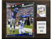 C and I Collectables 1215NICKS NFL Hakeem Nicks New York Giants Player Plaque