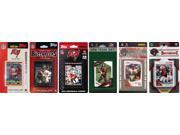 C and I Collectables BUC611TS NFL Tampa Bay Buccaneers 6 Different Licensed Trad