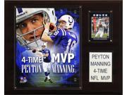 C and I Collectables 1215PEYTMVP NFL Peyton Manning 4 Time MVP Indianapolis Colt