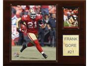 C and I Collectables 1215GORE NFL Frank Gore San Francisco 49ers Player Plaque