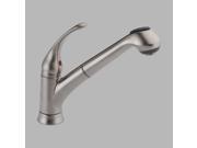 Delta B4310LF SS Foundations Core B Stainless Single Handle Pull Out Kitchen Fau