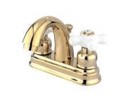 Kingston Brass KB5612PX Two Handle 4 Centerset Lavatory Faucet with Retail Pop