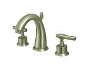 Kingston Brass KS2968ML Two Handle 8 to 16 Widespread Lavatory Faucet with Bra