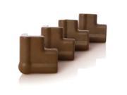DreamBaby L813 Foam Corner Cushions Brown 4 Pack