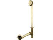 Kingston Brass PDTT2182 18 Tub Waste Overflow with Tip Toe Drain Polished Br