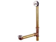 Kingston Brass PDTL1188 18in Trip Lever Waste and Overflow with Grid Satin Nicke