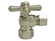 Kingston Brass CC44402 1 2in IPS 1 2in O.D. Compression Angle Shut off Valve Pol