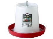 Miller Hanging Poultry Feeder White Red 11 Pound PHF11