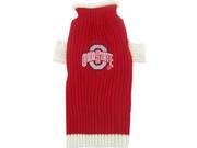 Pets First 302701 Ohio State Dog Sweater Xtra Small