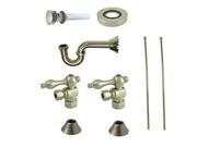Kingston Brass CC43108VOKB30 Traditional Plumbing Sink Trim Kit with P Trap for