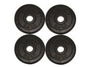 CanDo 10 0601 4 Iron Disc Weight Plates 10 Lb. Set 4 Each 2.5 Lb. Weights