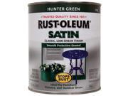 Rustoleum 7732 502 1 Quart Hunter Green Satin Enamel Paint