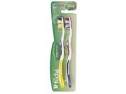 Fuchs 1178805 Triple Action Soft Toothbrush 2 Pack Case of 12