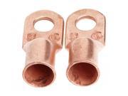 Forney 60098 Copper Cable Lugs Number 2 0 Cable with 3 8 Inch Stud Size 2 Pack