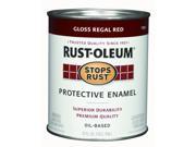 Rustoleum 7765 502 Gloss Stops Rust Protective Enamel Regal Red 1 Quart