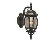Design House 505545 Canterbury Outdoor Downlight 6 Inch by 17 Inch Black Die Cast Aluminum Finish 505545