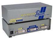 QVS MDVI 12H 2Port DVI HDTV Digital Video Splitter Distribution Amplifier