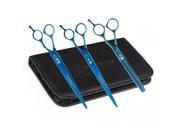 Master Grooming Tools TP5250 03 5200 Blue Titanium Shears Value Kit 3 pc