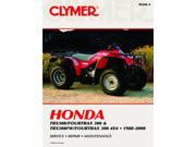 Clymer M346 3 1988 2000 Honda TRX300Fw Service Manual Honda
